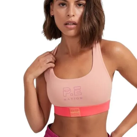 P.E Nation Box Out Sports Bra Athletic Workout - Picture 1 of 6